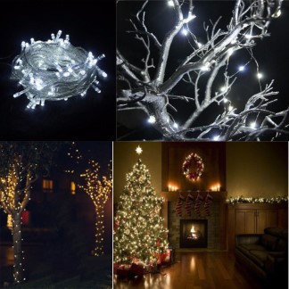 3.5m 20 White LED Outdoor Fairy Garden Party Mini Miniature Festoon Xmas Lights
