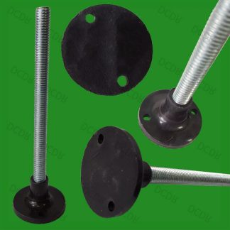 2x M10 Levelling Foot 280mm x 42mm Thread Surface Mountable Adjustable Feet