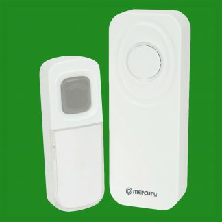 White Wireless Cordless Portable Waterproof Doorbell With Portable Chime