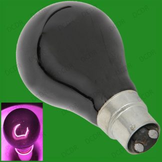 6x 75W UV Effect Blacklight BC, B22, Light Bulbs DJ Disco Halloween Effects Lamp