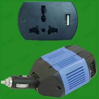 160W In-Car Portable Power Inverter Charger 12V DC to 240V Universal Mains & USB