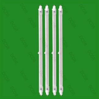 4x 400W Halogen Heater Replacement Tubes 242mm Fire Bar Heater Lamp Element Bulb