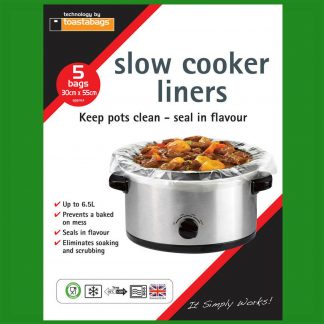 10x Slow Cooker Liners, Transparent, No Mess On Pots Bags, Oval Slow Cookers