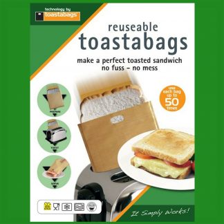 2x 50 Times Reusable Toastabags No Mess Toaster Tostie Sandwich Bags