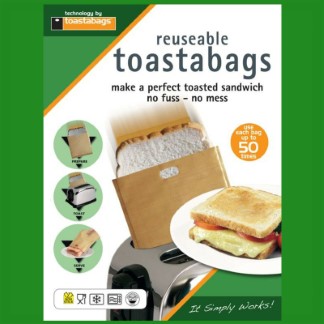 4x 50 Times Reusable Toastabags No Mess Toaster Tostie Sandwich Bags