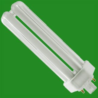 2x 42W GX24q-4 4pin CFL 4000K Cool White Light Bulb GX24 q 4-Pin 42W PL-T Lamps