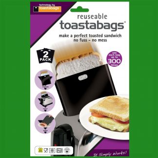 4x 300 Times Reusable Toastabags No Mess Toaster Tostie Sandwich Bags