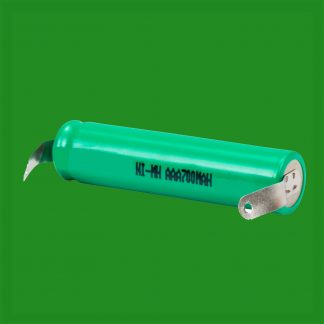 Maplin Tagged Rechargeable AAA Size Solder Tag Battery, Ni-MH 700mAh 45mm