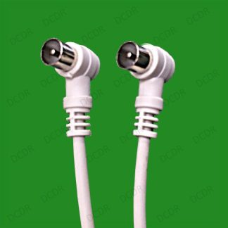 2m Right Angle 90 Degree Coaxial Flylead Digital TV Antenna Cable Male to Male