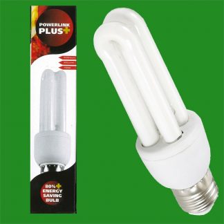 1x 15W (=75W) CFL Stick Light Bulb E27 Edison Screw Low Energy ES Lamp