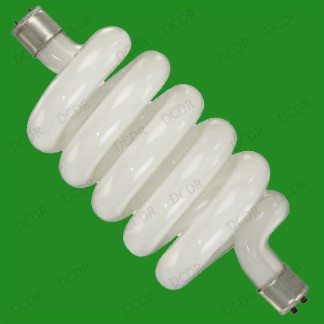 6x 36W Low Energy T5 2 Pin CFL Spiral Floodlight Daylight White Light Bulb Lamp