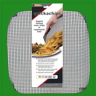 3x Quickachips Non Stick Chip Mesh Basket Quick Oven Chips Fries Garlic Bread