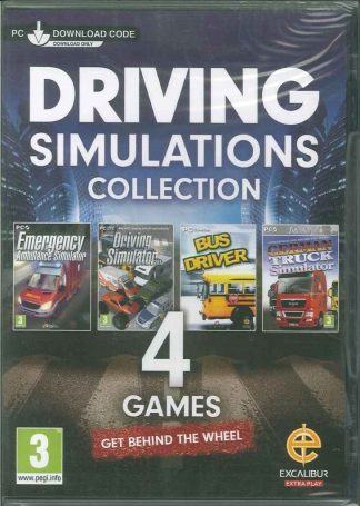 Driving, Ambulance, Bus & German Truck Simulator Simulations Collection, 4 Games