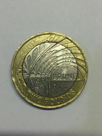 2006 UK £2 Coin Brunel Paddington Station 2 Pound Piece