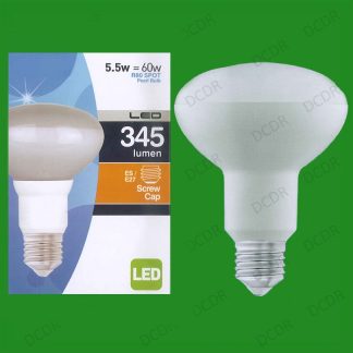 6x 5.5W (=60W) R80 LED Energy Saving Reflector Spotlight Bulb ES E27 Light Lamp