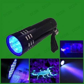 LED UV Black Light Torch, Ultra Violet, Gas Leak, Forensic Blood, Urine Detector