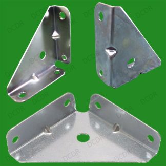 6x 50mm 2" Cranked Corner Gusset Brace Angle Brackets Kitchen Cabinet, Furniture