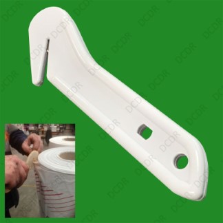 4x Disposable Robust Safety Box Cutter Tape Shrink Wrap Film Strap Slicer White