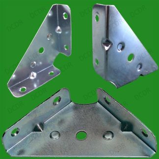 4x 65mm Cranked Corner Gusset Brace Angle Brackets, Kitchen Cabinet, Furniture