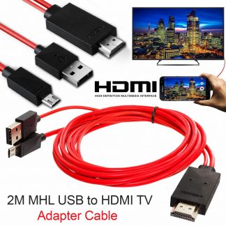 1x MHL To HDMI 1080p Wire Cable TV AV Adapter For Mobile Phones, Tablets HDTV