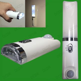 LED Security Safety Night Light PIR Motion & Dusk Dawn Sensor & Emergency Torch