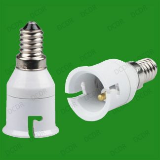 10x E14 SES To B22 Bayonet Cap Light Bulb Socket Lamp Adaptor Converter Holder