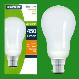 11W (=41W) Low Energy Standard GLS Bulb BC B22