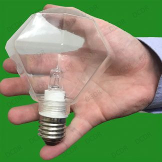 28W Dimmable Halogen large Clear Diamond Decor Light Bulbs E27 Edison Lamp Globe