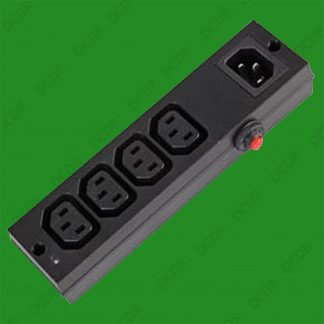4 Way IEC Mains Power Splitter Distribution Extension Unit With Overload Switch