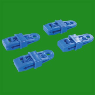 8x Reusable Tarpaulin Clips Bushcraft Shelter Non-piercing Durable Tent Camping