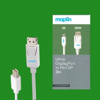 Maplin DisplayPort to Mini DP/Thunderbolt 3m Cable  for PC, Laptops, TV/Monitor