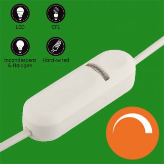 Universal White In line Lighting Lamp Dimmer Switch 4W-150W Incandescent LED CFL