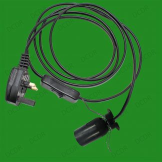 E27 Light Bulb Switched Lamp Socket ES Glass Shade Retaining Spring Clip