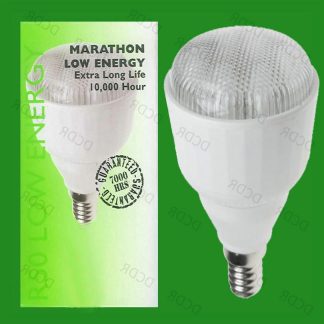 8x 9W R50 SES Low Energy Power Saving Reflector CFL Bulbs, Spot Light Lamp E14