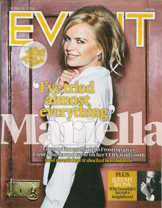 Event: Mariella Frostrup Discloses Her Drug Use, Jeremy Irons Refuses Knighthood