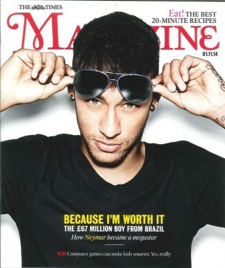 The Times Mag: Neymar, The £67 Million Boy From Brazil - Brian Cox 1.11.14