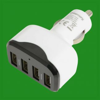 4 Port USB Universal 12-24V Fast Smart Phone Car Charger Cigaret Lighter Plug