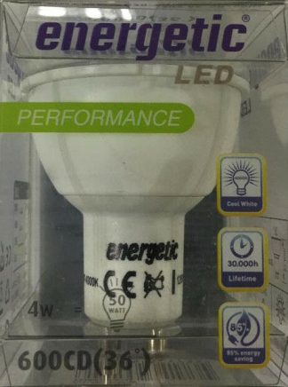 4W = 50W LED GU10 4000K Spotlight Lux  Standard Light Bulb Lamp