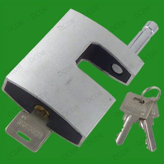 75mm Shutter Padlock, Chrome Security Shackle Lock, Warehouse, Container, 3 Keys
