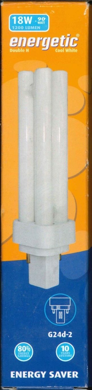 18W = 90W G24q-2 Energy Saver Double H Shaped Tube Light Bulb Lamp