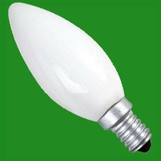 12x 60W Frosted Candle Incandescent Filament Dimmable Light Bulbs SES E14 Lamps