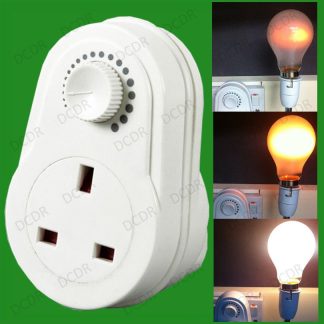 Plug-in UK Socket Adaptor, Variable Output Current for Heat Lamps Vivariums etc.