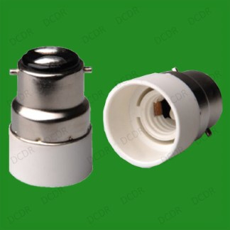 10x Bayonet BC B22 To Small Screw SES E14 Bulb Adaptor Lamp Converter Holder