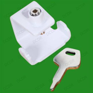 10x White Universal Window Staylocks & Key, Locks, Replaces Casement Pegs, NEW