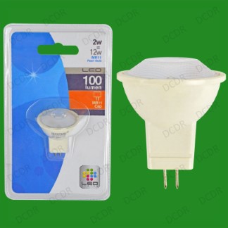 4x 2W LED Ultra Low Energy, Instant On, Pearl MR11 Long Life Light Bulb
