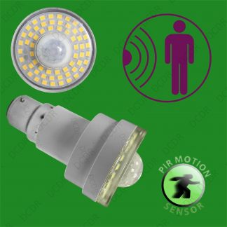 4x 4W LED Dusk Till Dawn PIR Motion Sensor Security Night Light Bulb BC B22 Lamp