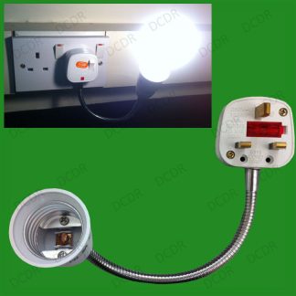 1x 300mm Flexible E27 Plug-in Spot Lamp Multidirection Wall Light Bulb ES Socket