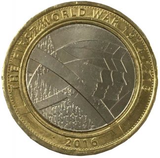 2016 UK £2 Coin First World War Commemoration 1914-1918 The Army Two Pound Piece