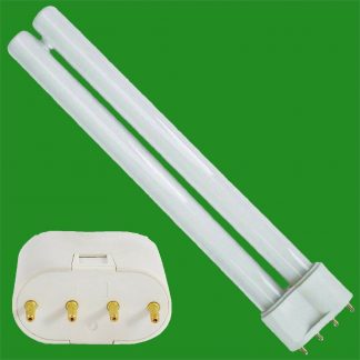 4x 40W 2G11 4 Pin 3000K Double Tube CFL Warm White Light Bulb Lamp 533mm