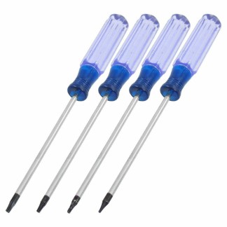 4 pc T5 T6 T7 T8 Nonslip Handle Torx Electronic Magnetic Screwdrivers